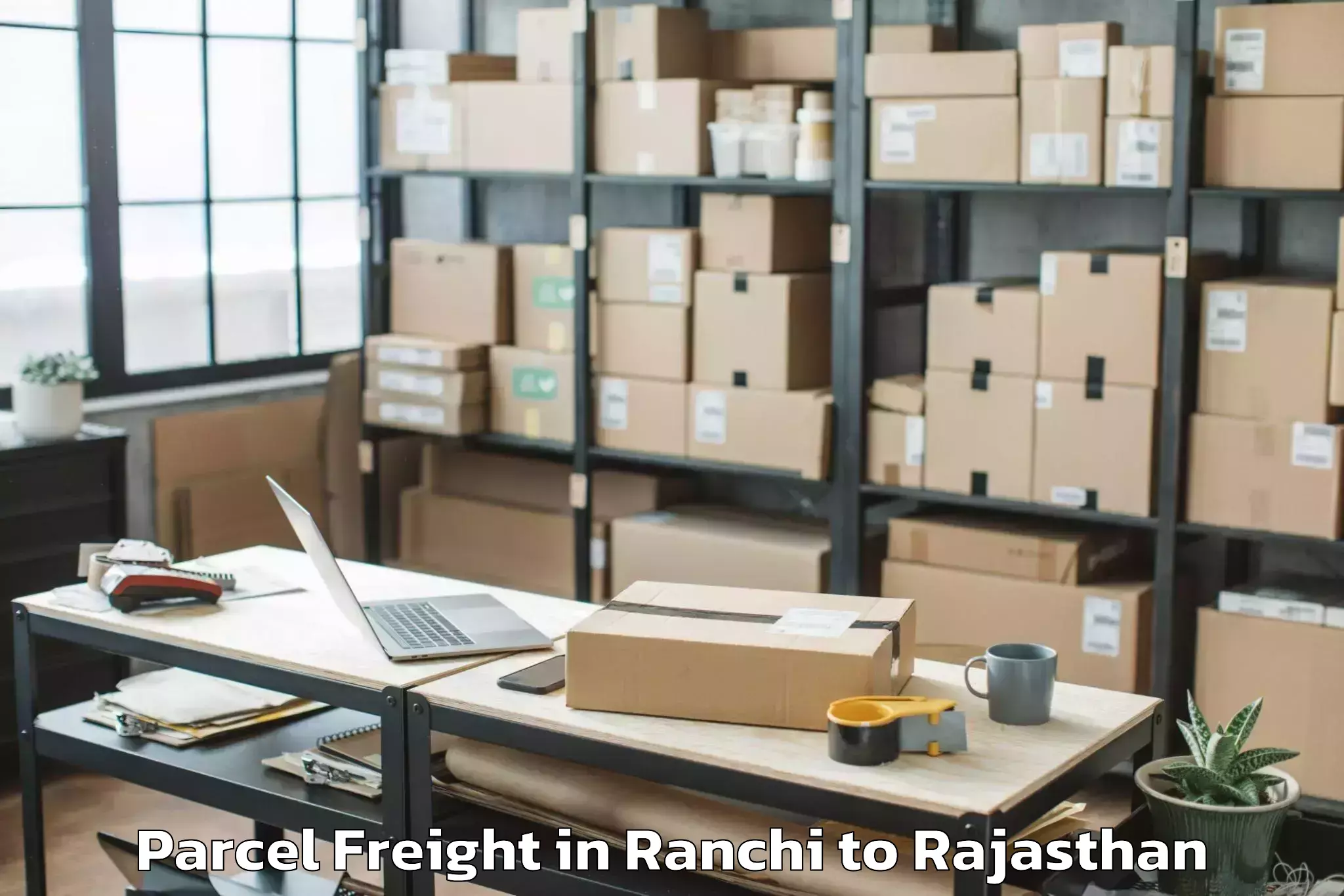 Book Ranchi to Mewar University Chittorgarh Parcel Freight